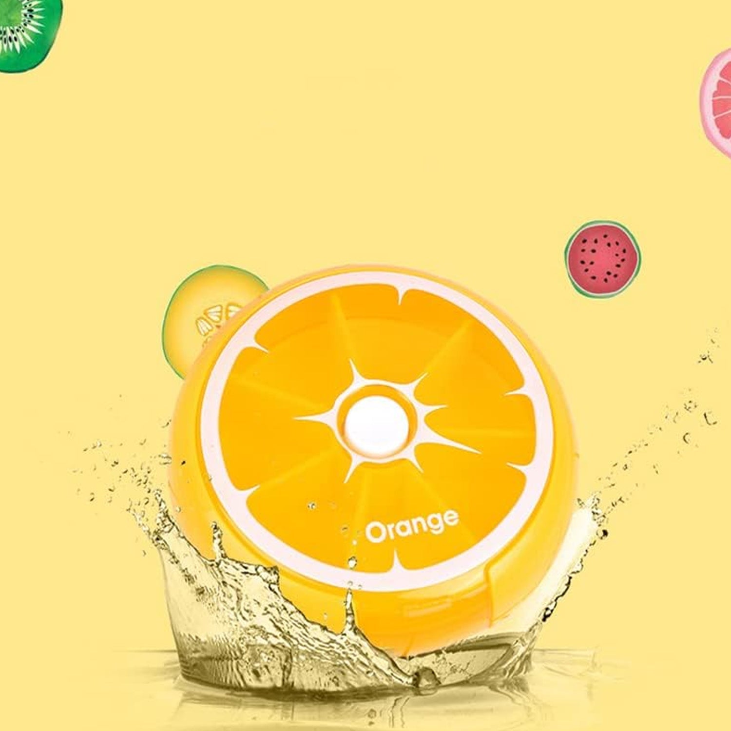 12609 Pill Box Medicine Dispenser 7-Day Week Weekly Whee Cute Portable fruit style 7 grid seal rotation Pill Organizer Medicine Box (1 Pc) 12609 Pill Box Medicine Dispenser 7-Day Week Weekly Whee Cute Portable fruit style 7 grid seal rotation Pill Organizer Medicine Box (1 Pc)